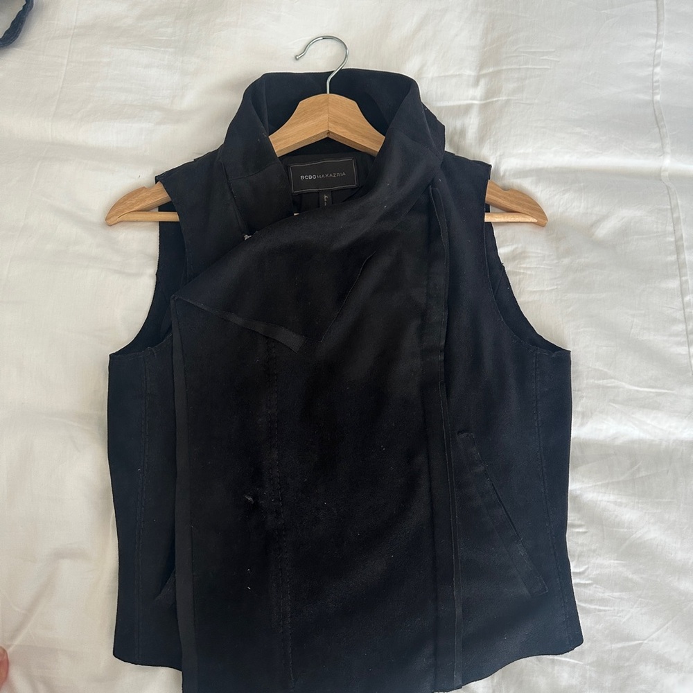 Bcbgmaxazria zipper suede vest Size Small - Picture 3 of 5